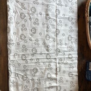 Gerber White and Gray Animal Baby Receiving Blanket